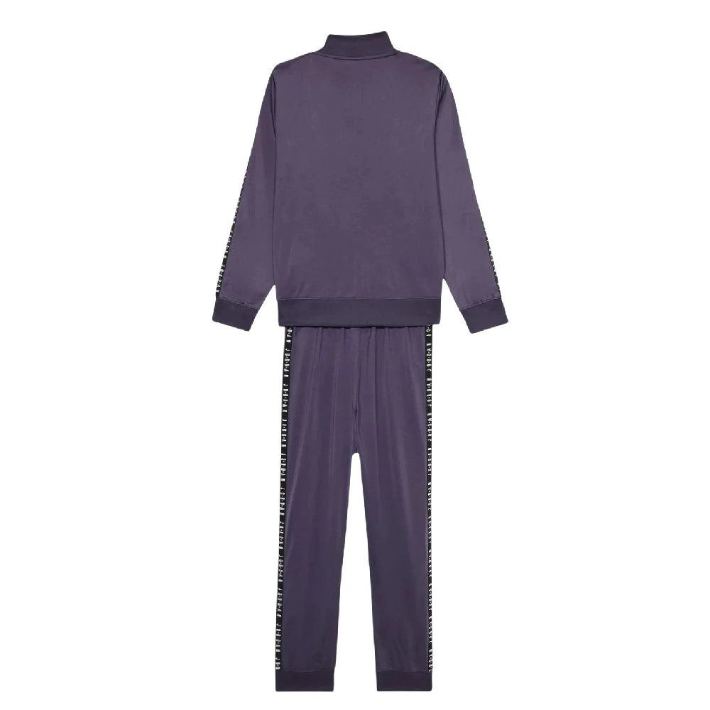 Conjunto de chándal de punto morado para niños