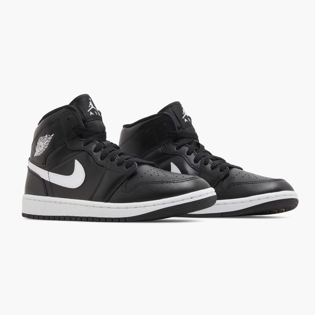 Air Jordan 1 Mid Negro Blanco