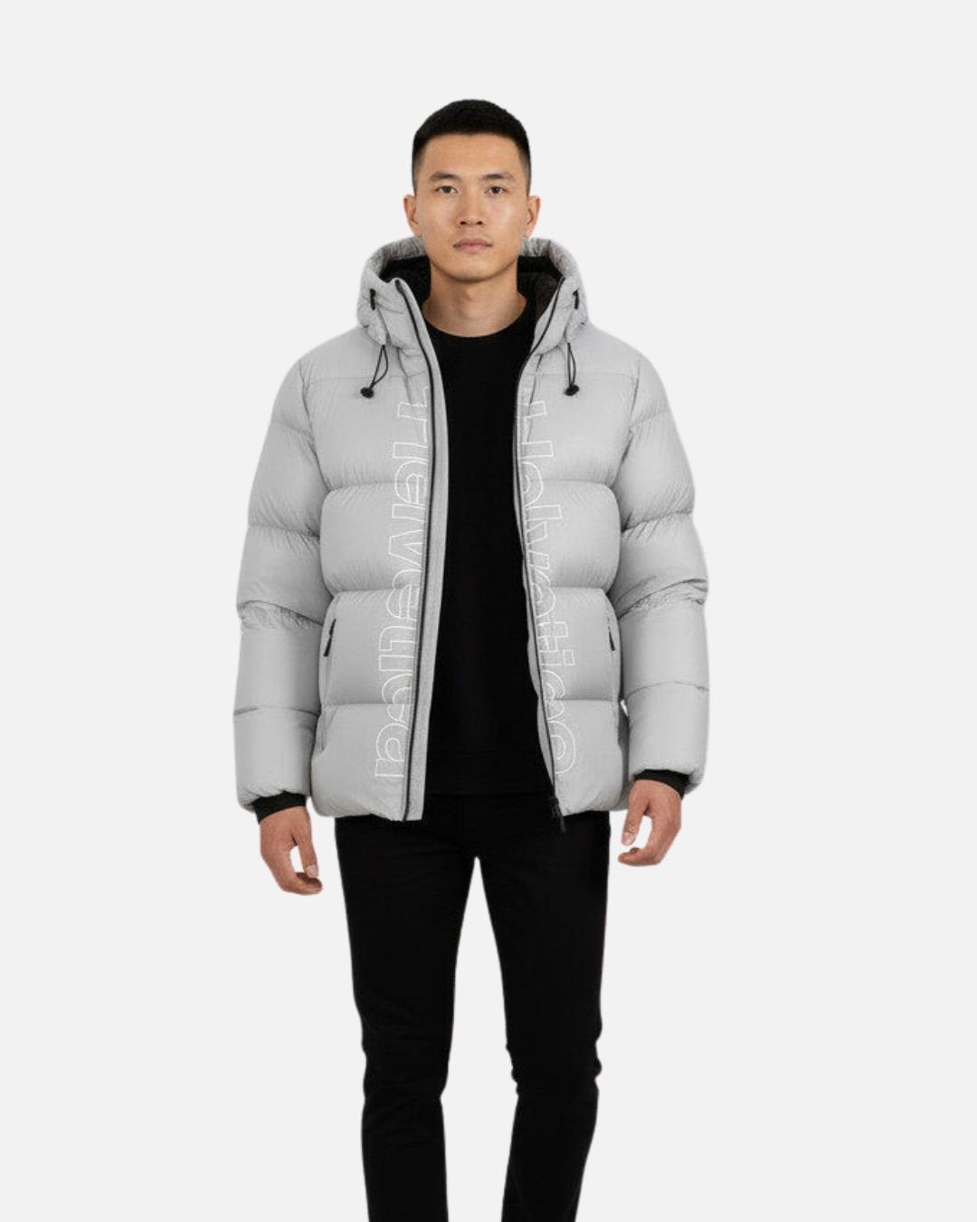 Chaqueta de plumas Helvetica Silver 2 - Gris