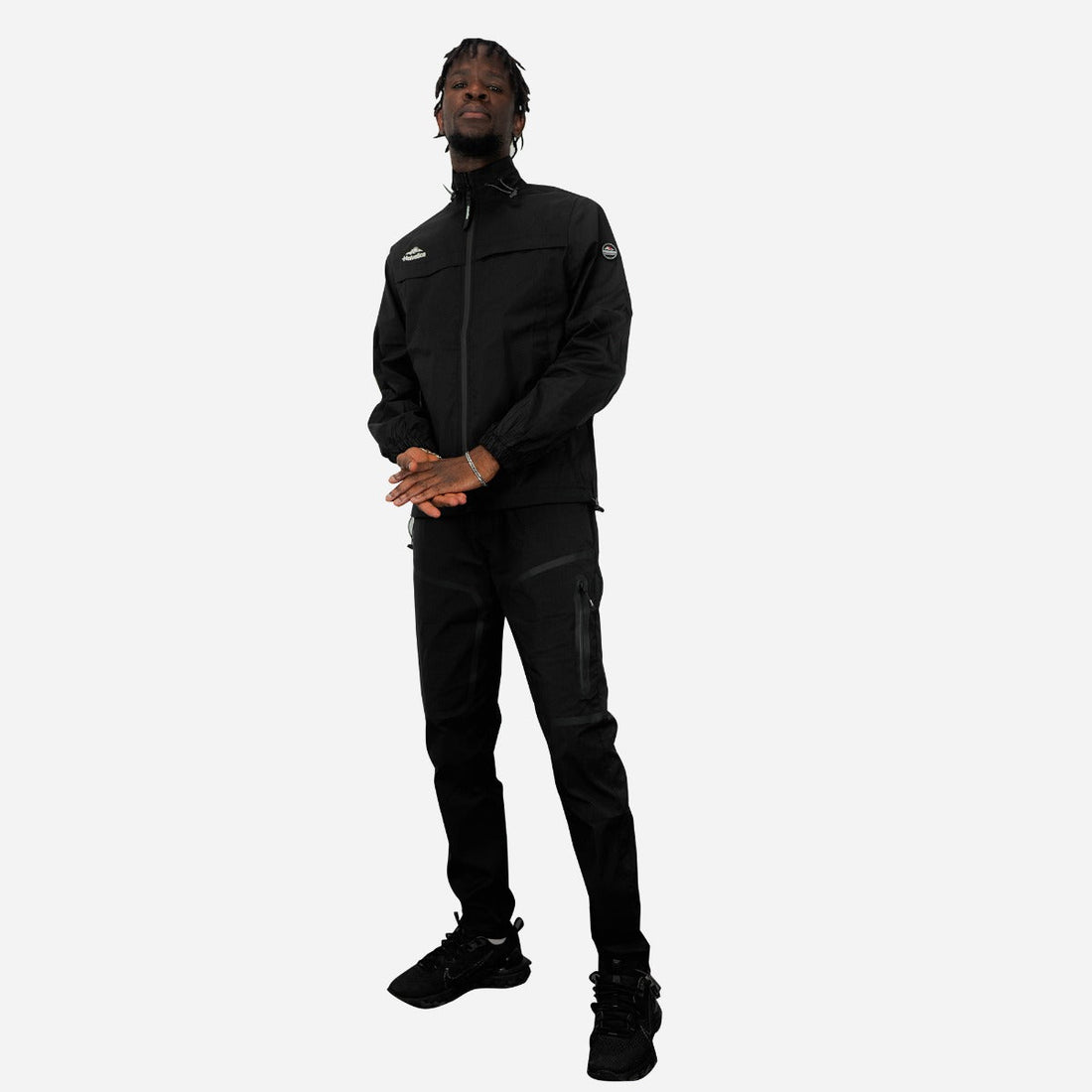 Chaqueta deportiva Helvetica Alburry - Negra